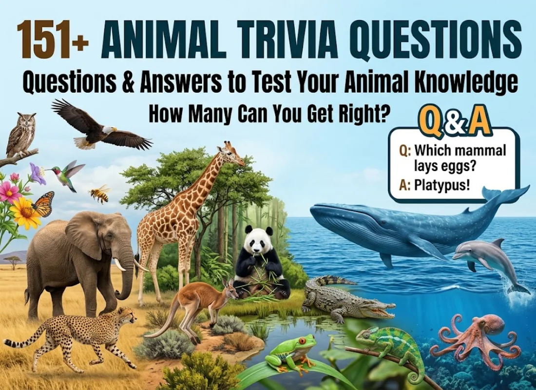 151+ Animal Trivia Questions and Answers to Test Animal Knowledge