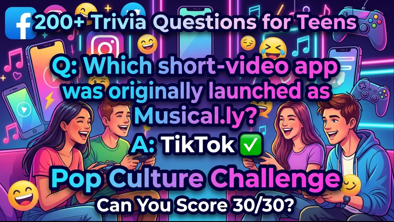 200+ Best Trivia Questions for Teens to Test Your Knowledge
