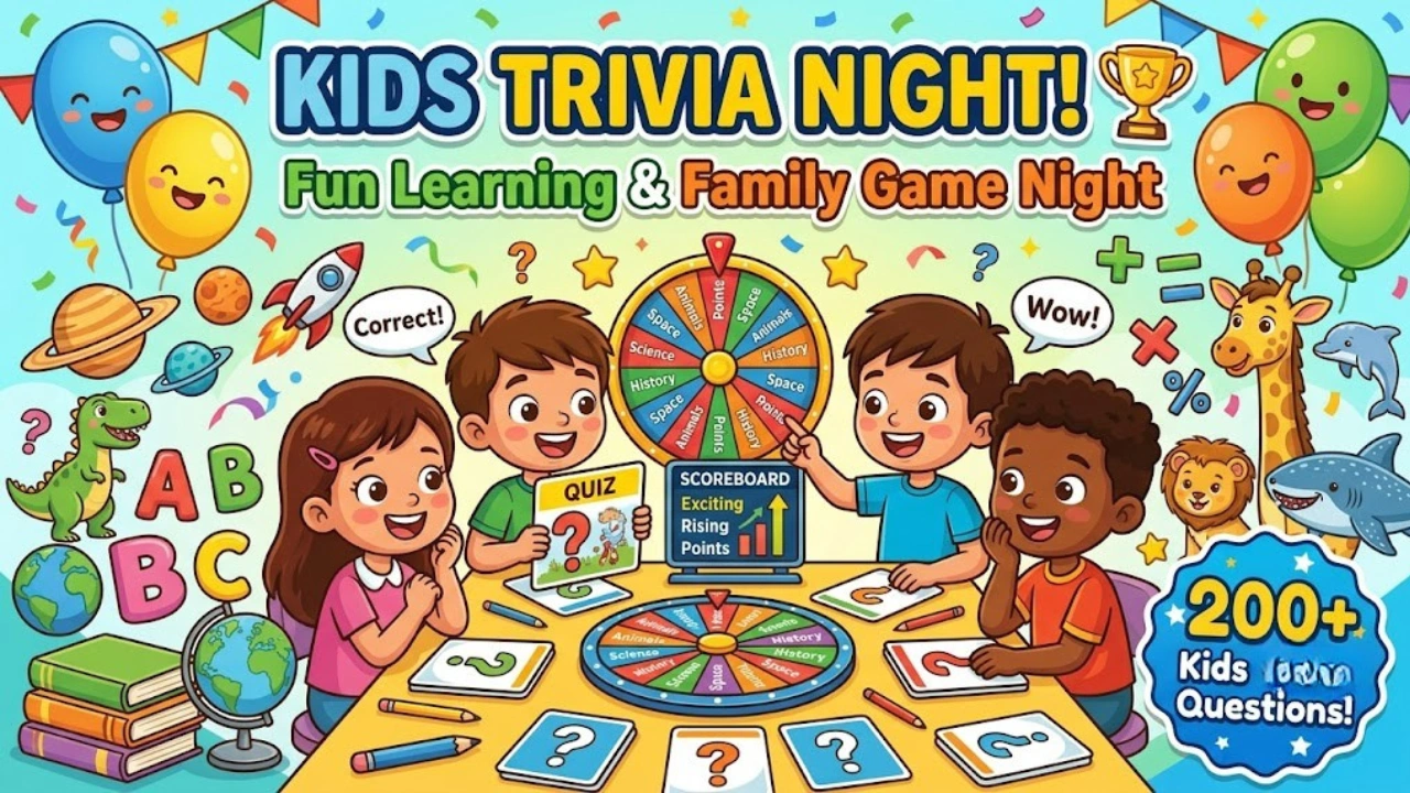 200+ Kids Trivia Questions and Answers for Fun Learning & Family Game Night
