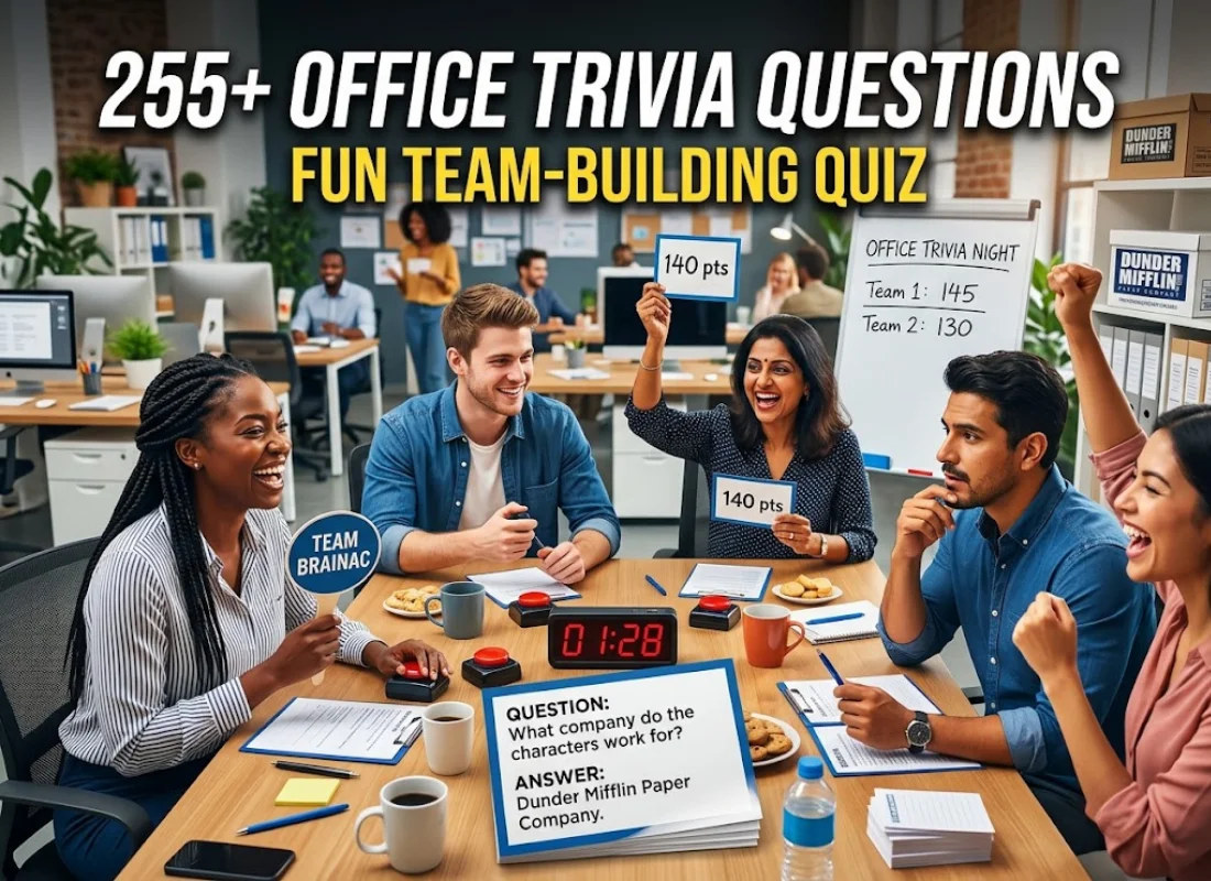 255+ Office Trivia Questions and Answers for Fun Team-Building