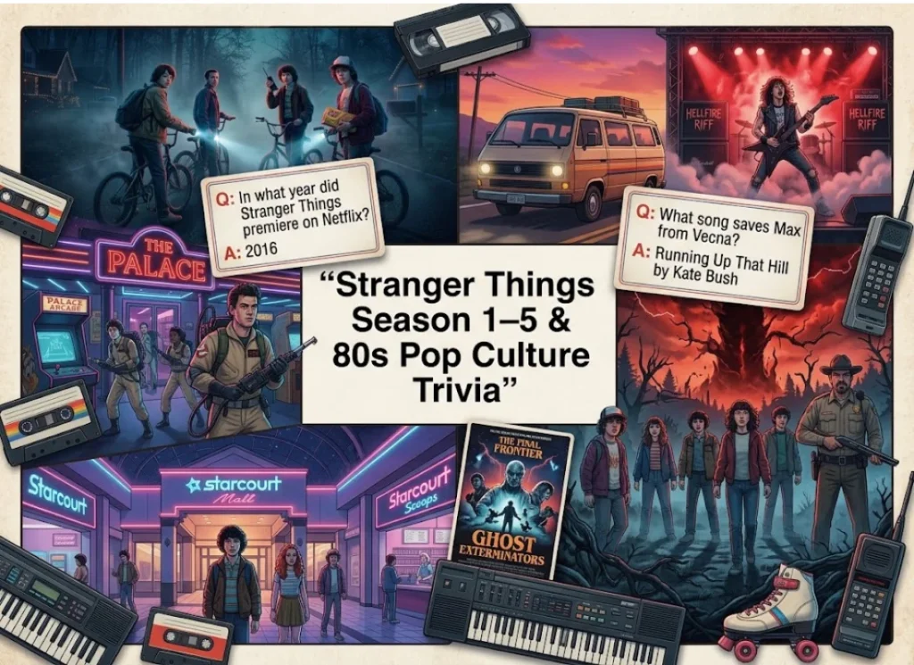 80s Pop Culture, Soundtrack, and Behind-the-Scenes Stranger Things Trivia Questions and Answers