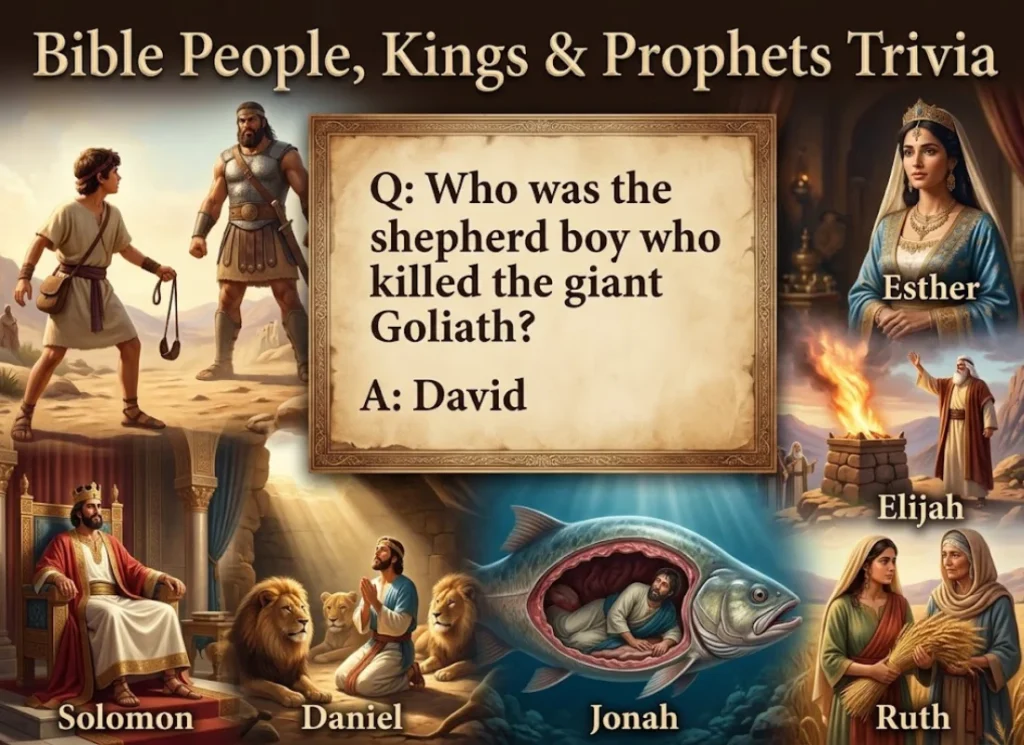 Bible Trivia Questions and Answers About People, Kings, and Prophets