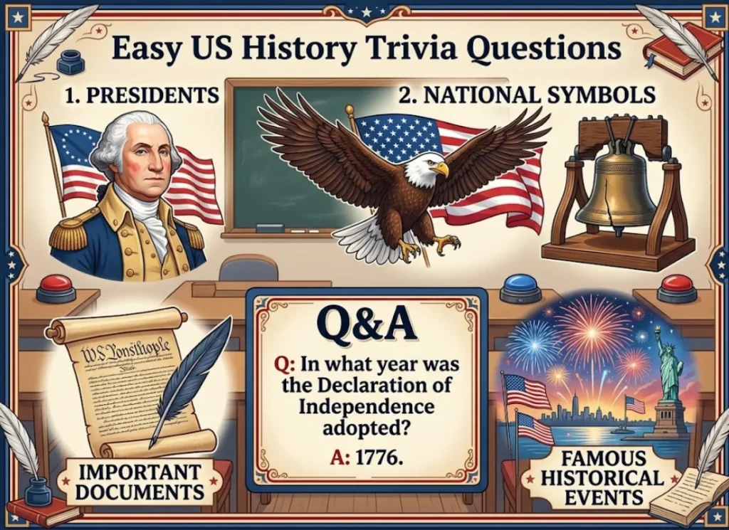 Easy US History Trivia Questions and Answers