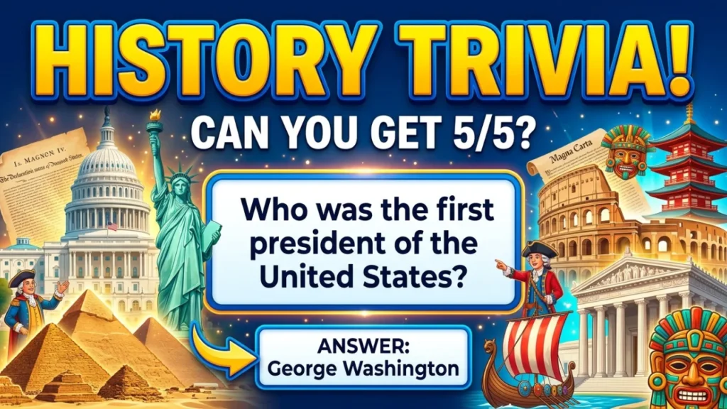 General Knowledge & Current Events 5th Grade Trivia Questions