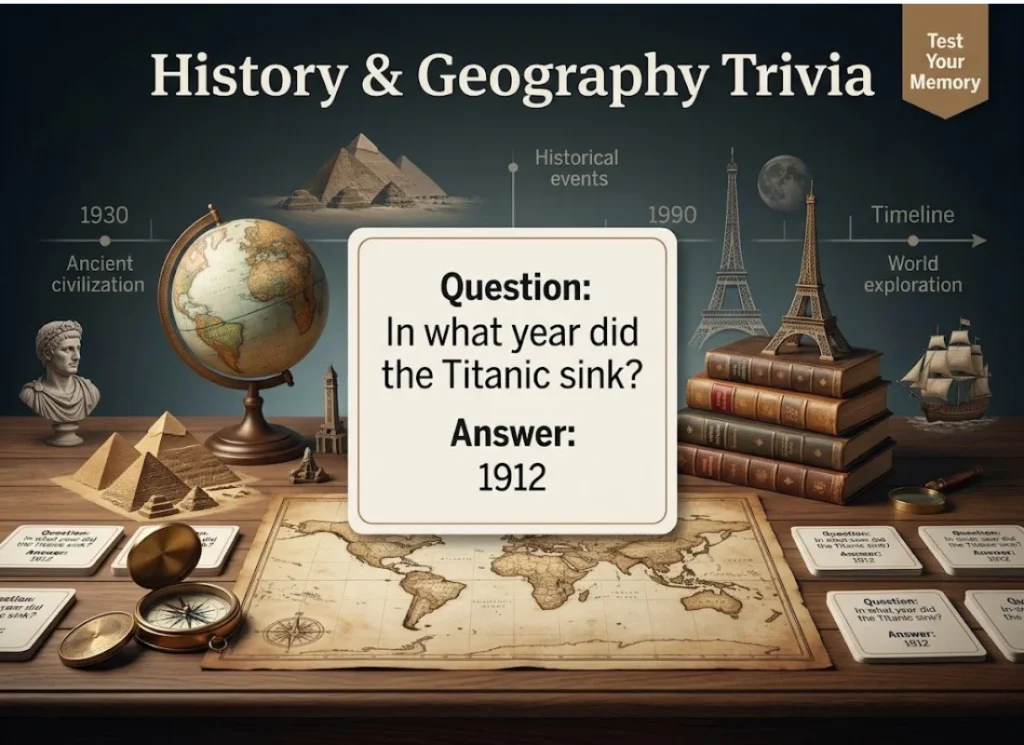 History and Geography Trivia Questions for Adults