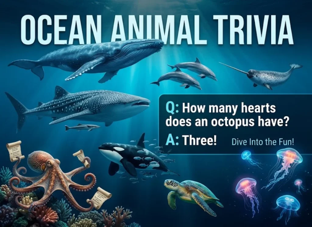 Ocean and Marine Animal Trivia Questions and Answers