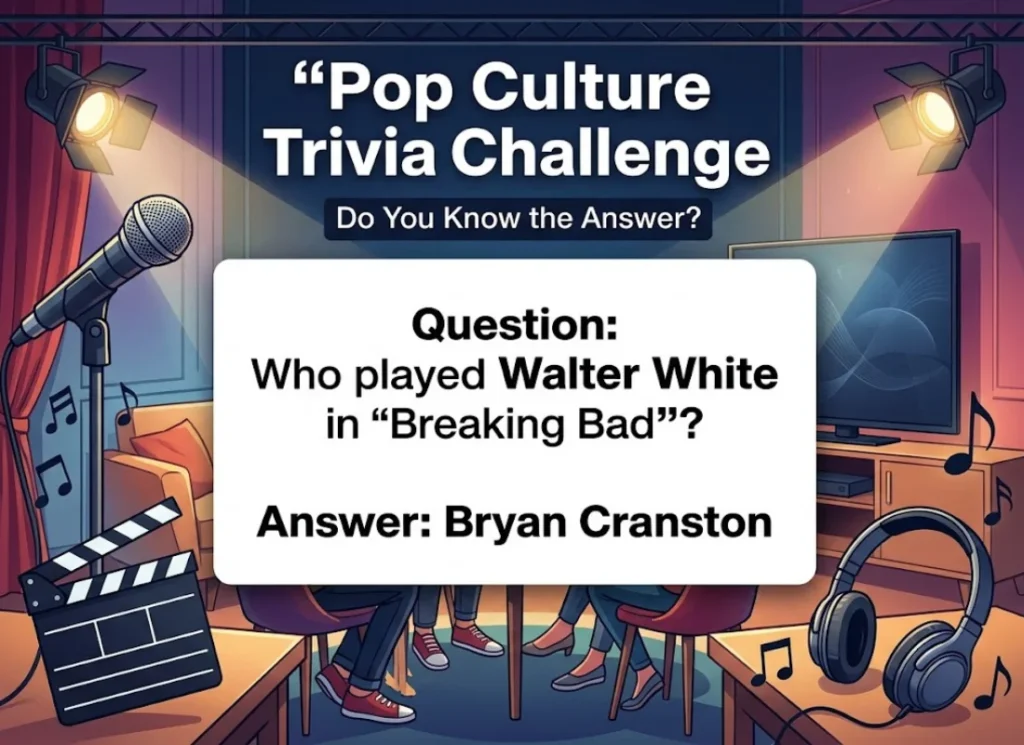 Pop Culture and Entertainment Trivia Questions for Adults