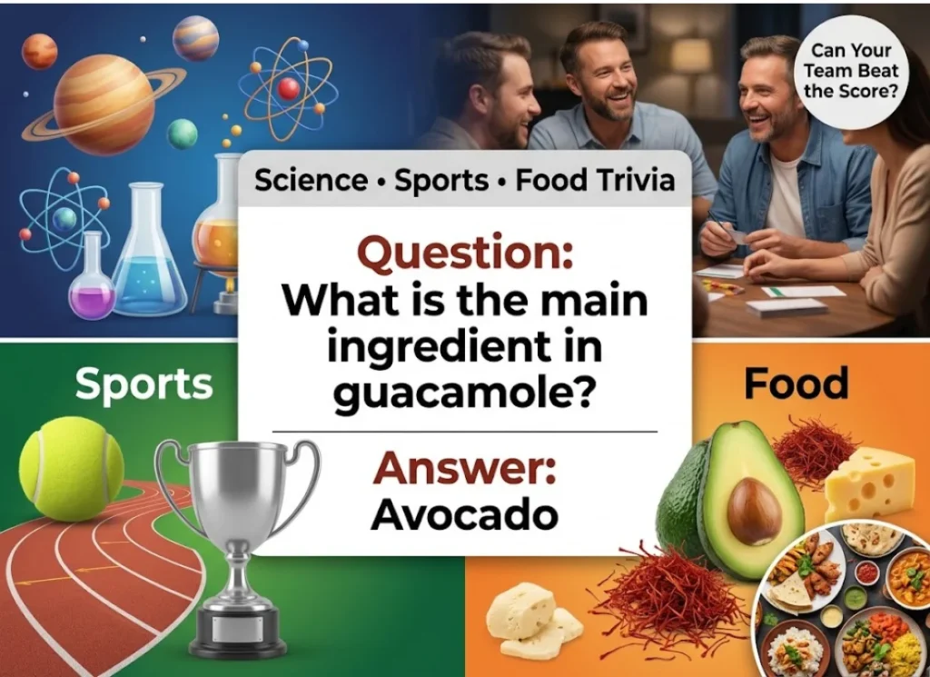 Science, Sports, and Food Trivia Questions for Adults