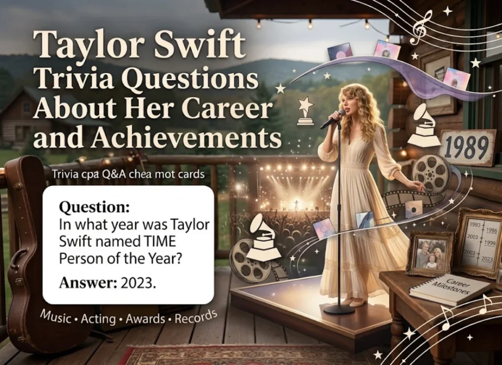 Taylor Swift Trivia Questions About Her Career and Achievements
