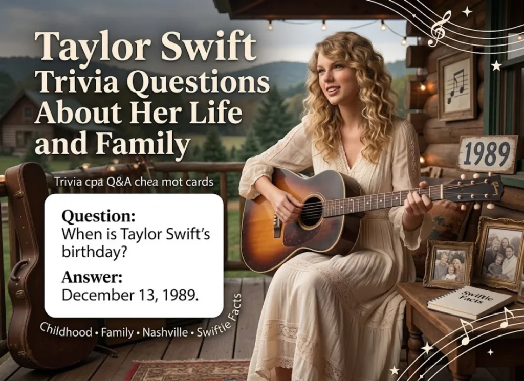 Taylor Swift Trivia Questions About Her Life and Family