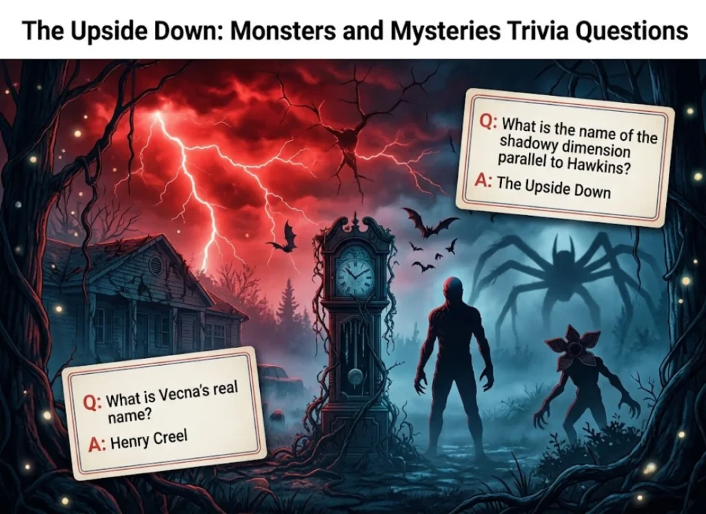 The Upside Down: Monsters and Mysteries Trivia Questions and Answers