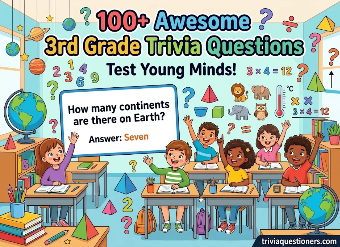 100+ Awesome 3rd Grade Trivia Questions to Test Young Minds