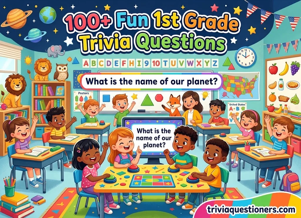 100+ Fun 1st Grade Trivia Questions (with Answers)