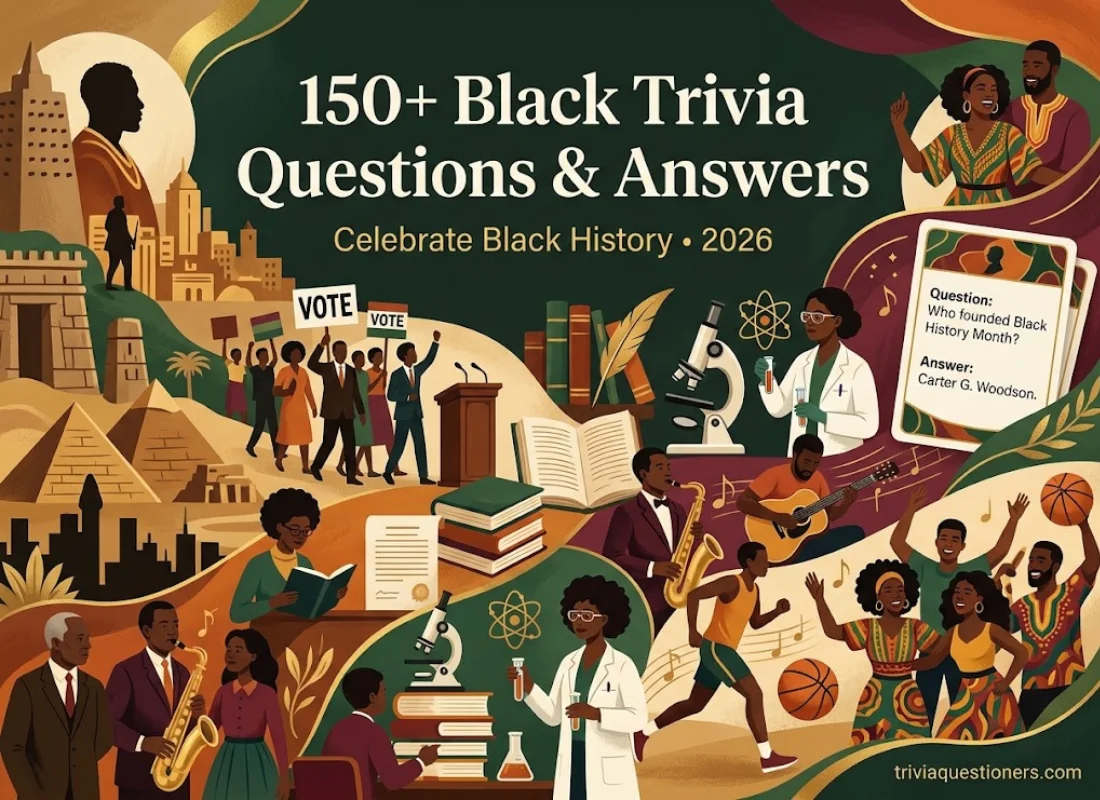 150+ Black Trivia Questions and Answers to Celebrate Black History (2026)
