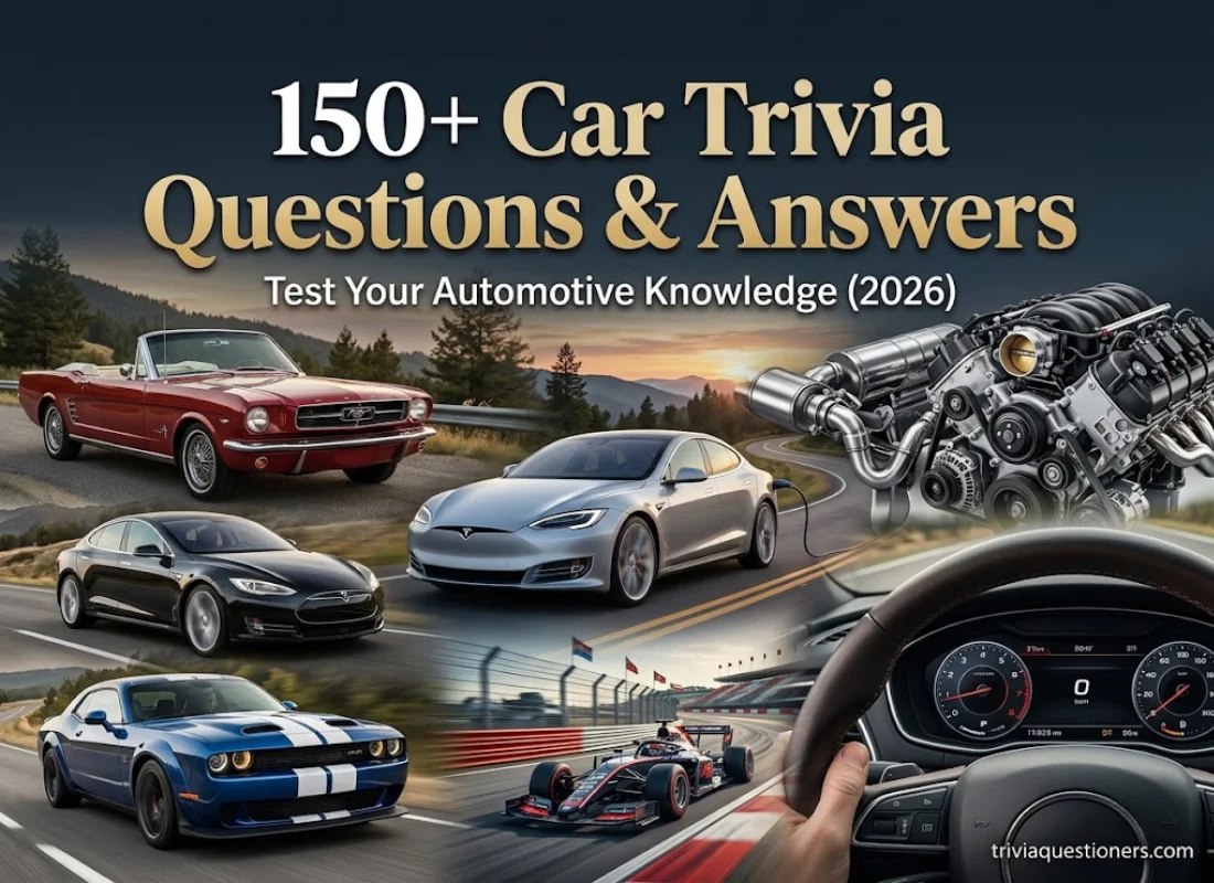 150+ Car Trivia Questions and Answers to Test Your Automotive Knowledge (2026)