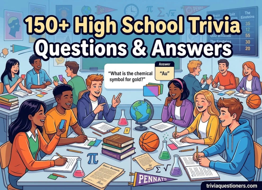 150+ High School Trivia Questions (And Answers) for Game Night