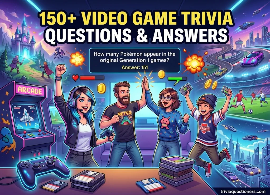 150+ Video Game Trivia Questions and Answers for Gamers