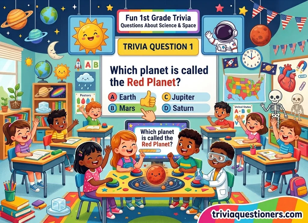 Fun 1st Grade Trivia Questions on Science and Space