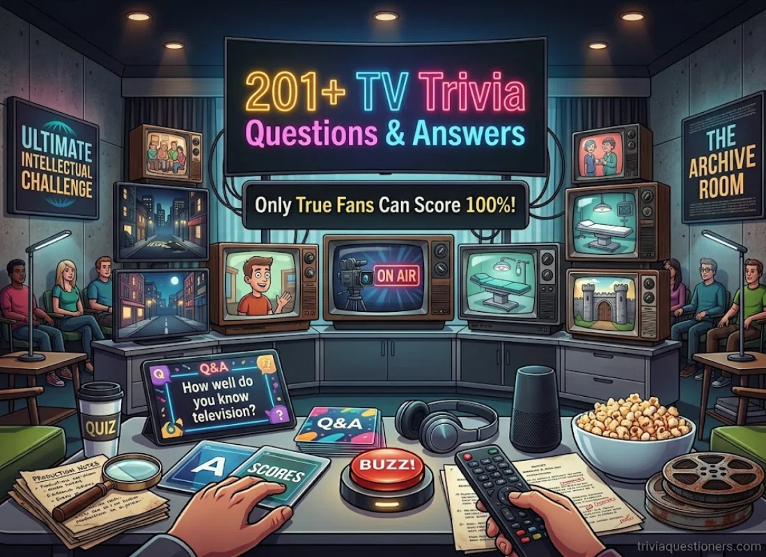 201 TV Trivia Questions & Answers (Only True Fans Can Score 100%)