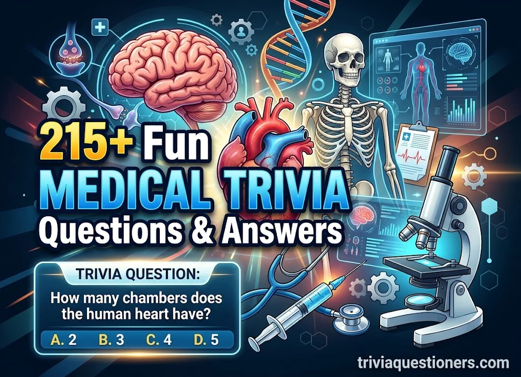 215+ Fun Medical Trivia Questions & Answers for Quiz Night