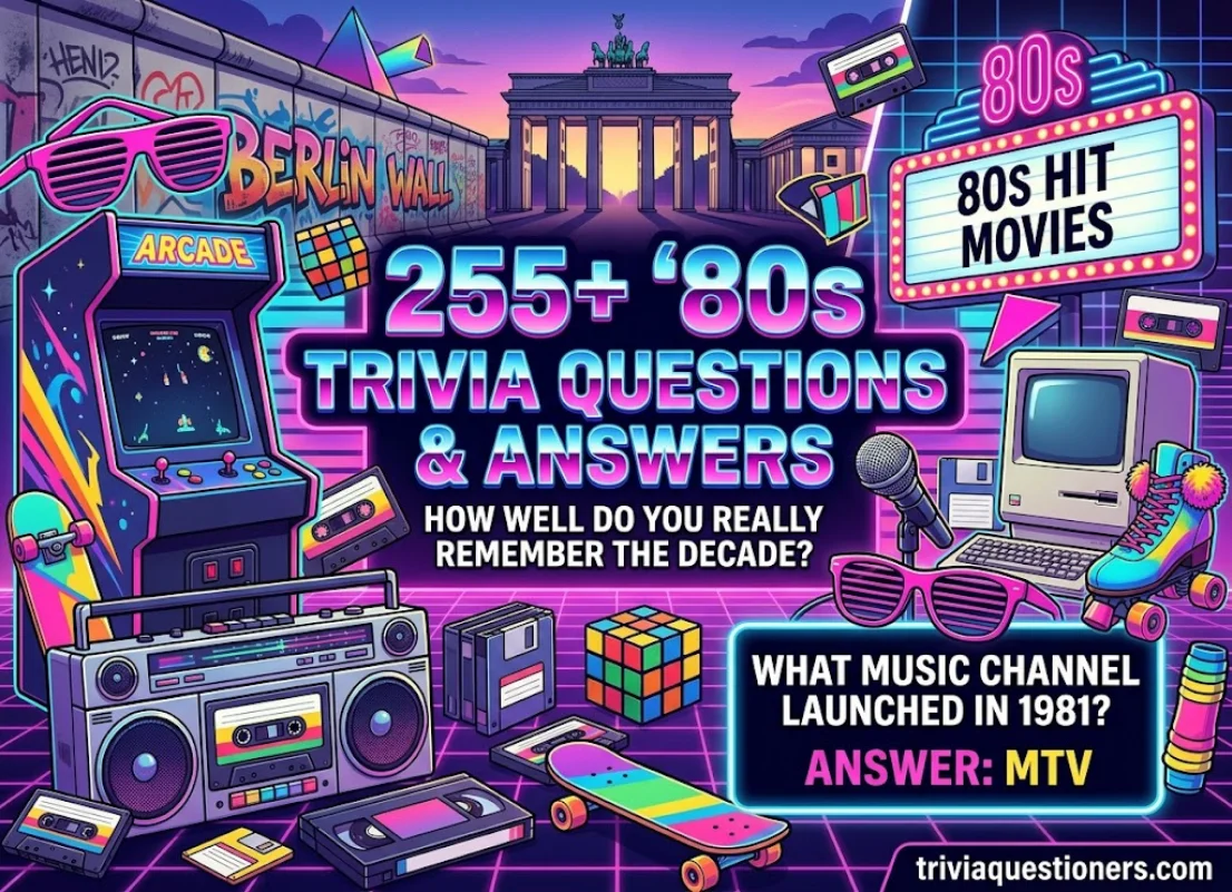 255+ '80s Trivia Questions & Answers: How Well Do You Really Remember the Decade?