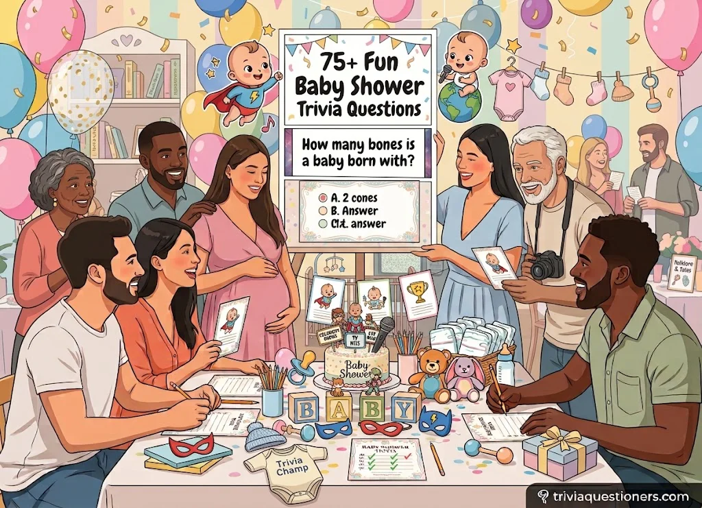 75+ Fun Baby Shower Trivia Questions & Answers (Free Printable!)