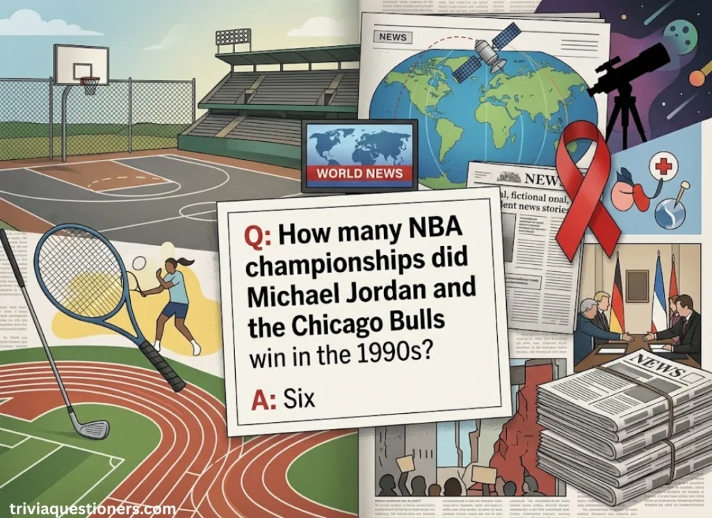90s Sports and World News Trivia Questions and Answers