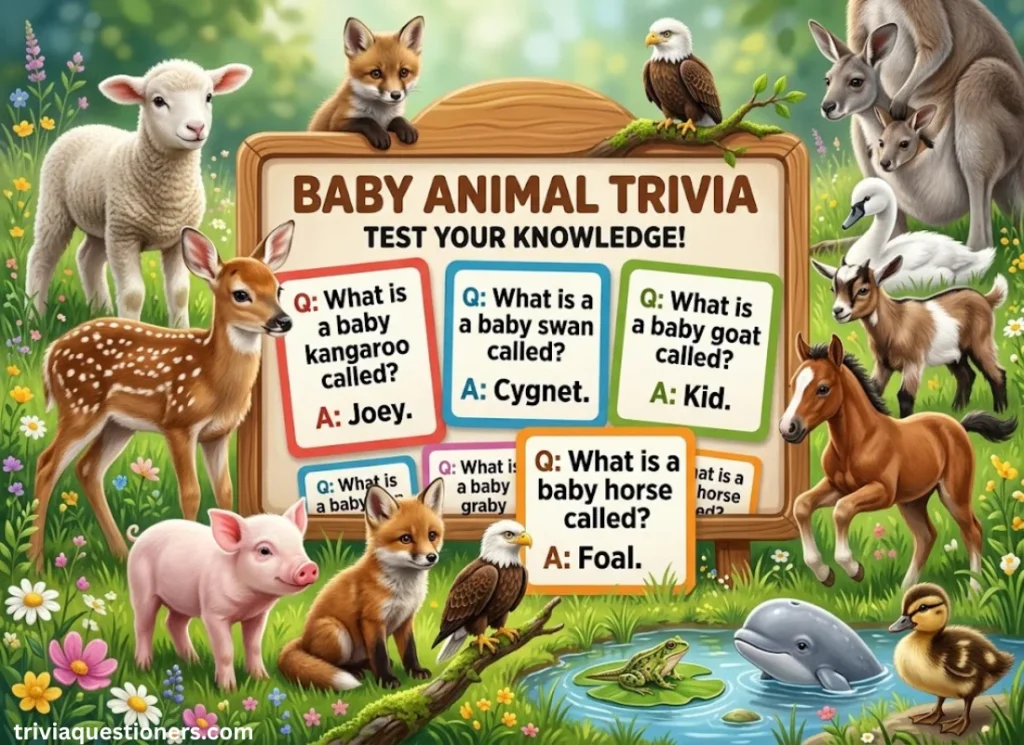 Baby Animal Names Trivia Questions and Answers