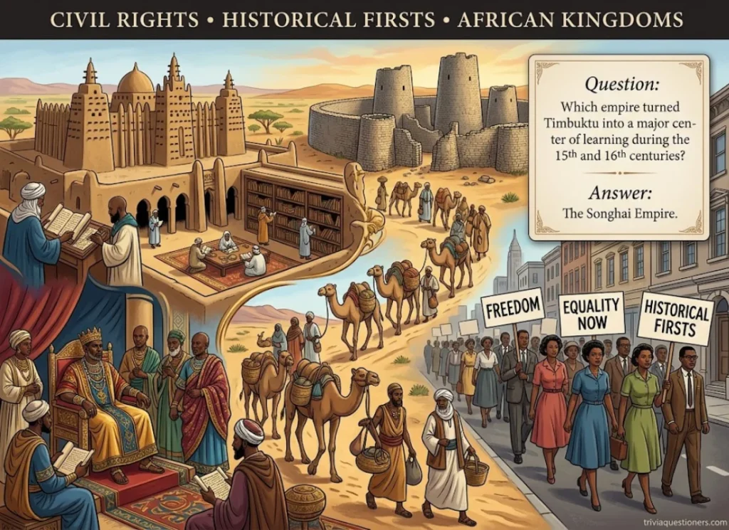 Black Trivia Questions and Answers: Civil Rights, Historical Firsts and African Kingdoms