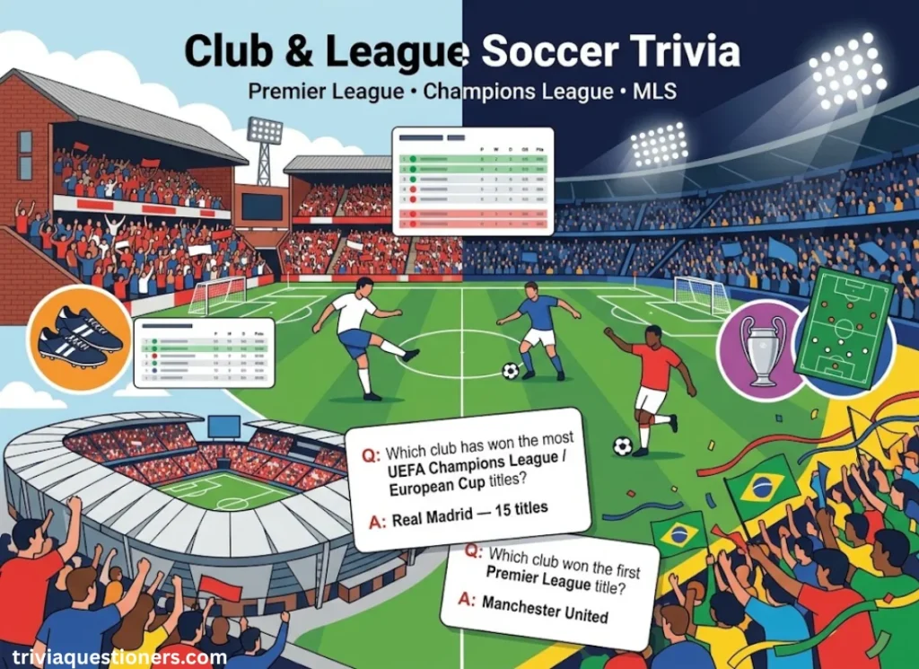 Club and League Soccer Trivia Questions and Answers
