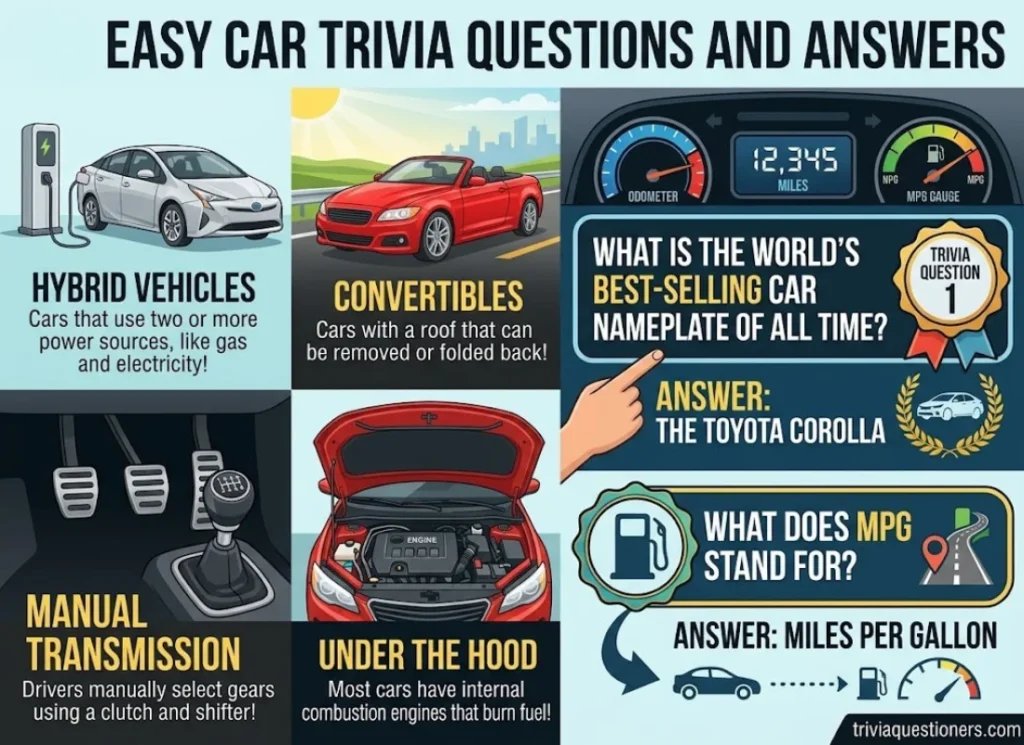 Easy Car Trivia Questions and Answers