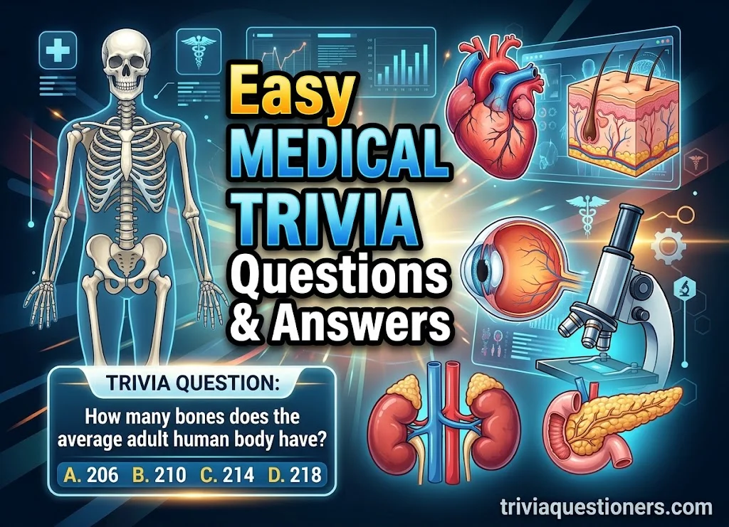 Easy Medical Trivia Questions and Answers