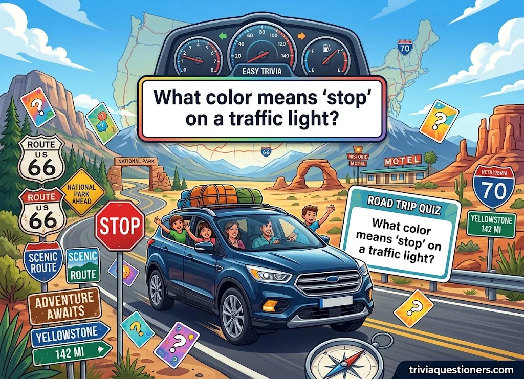 Easy Road Trip Trivia Questions for Kids