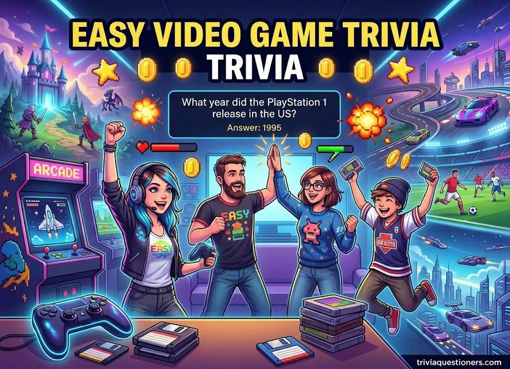 Easy Video Game Trivia Questions and Answers