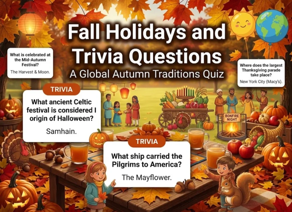 Fall Holidays and Celebrations Trivia Questions