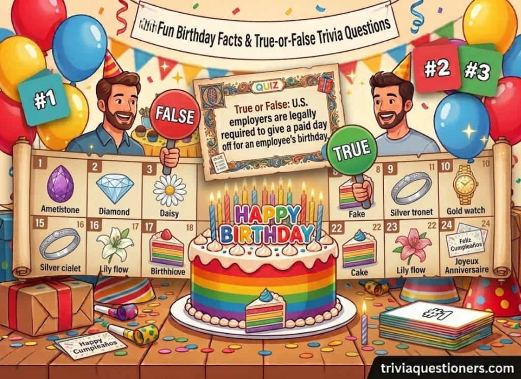 Fun Birthday Facts & True-or-False Trivia Questions