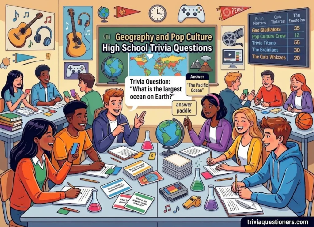 Geography and Pop Culture High School Trivia Questions