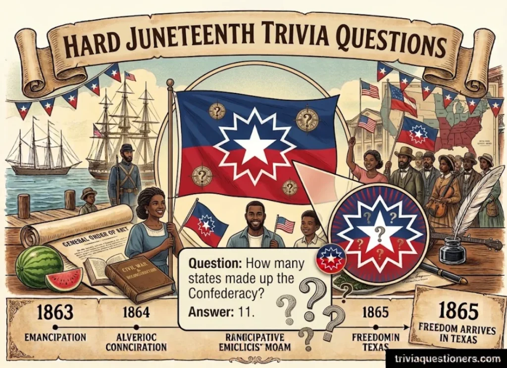 Hard Juneteenth Trivia Questions and Answers