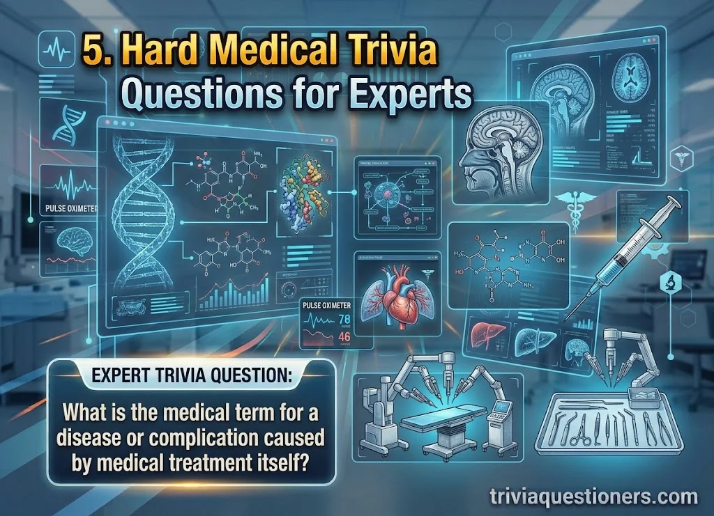 Hard Medical Trivia Questions for Experts