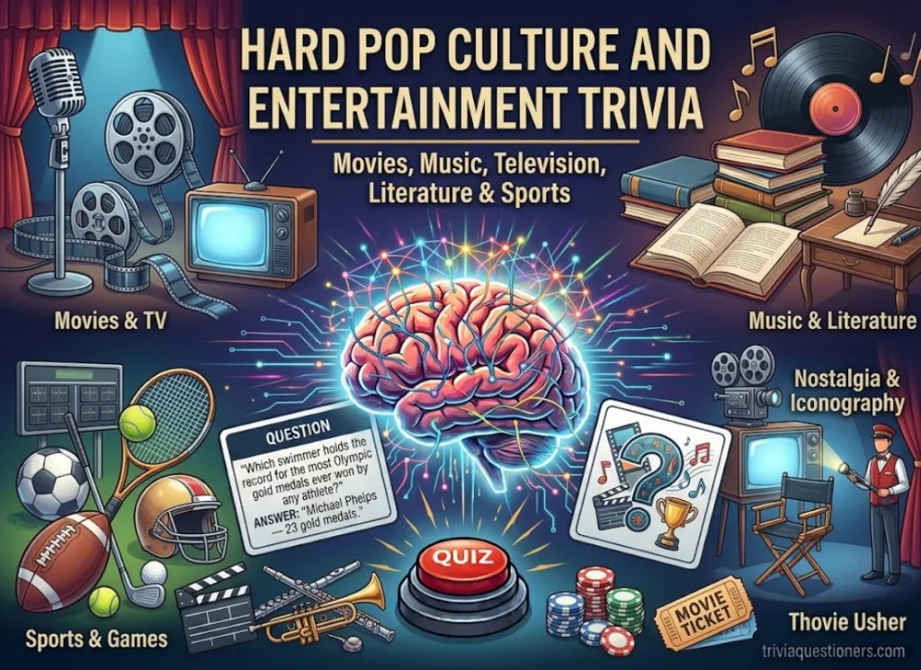 Hard Pop Culture and Entertainment Trivia Questions