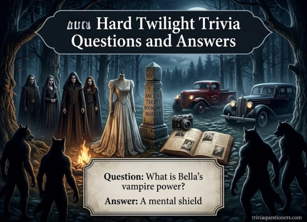 Hard Twilight Trivia Questions and Answers