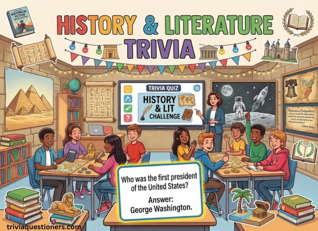History and Literature Trivia Questions for Middle Schoolers