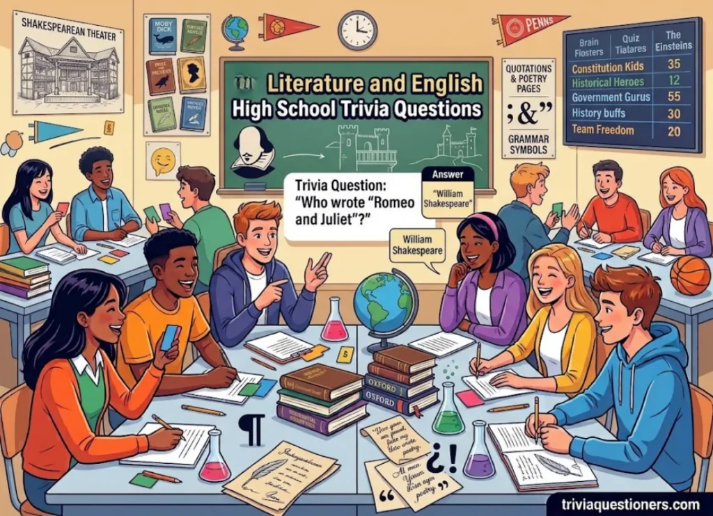 Literature and English High School Trivia Questions