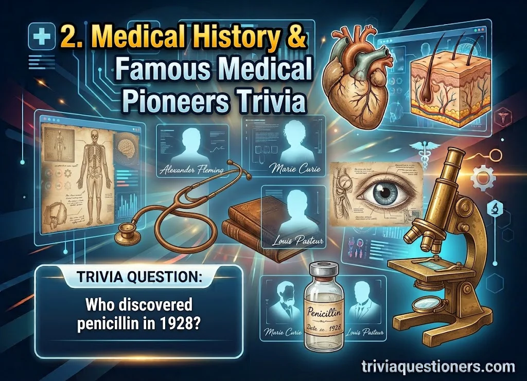 Medical History and Famous Medical Pioneers Trivia