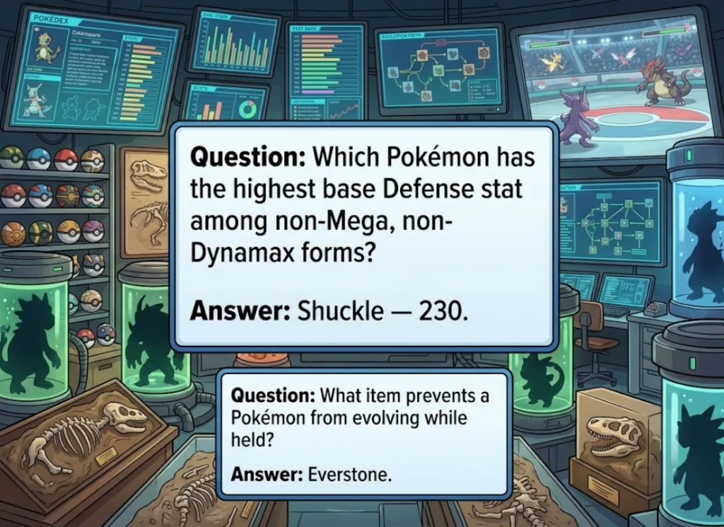 Pokémon Trading Card Game and Franchise Trivia Questions and Answers