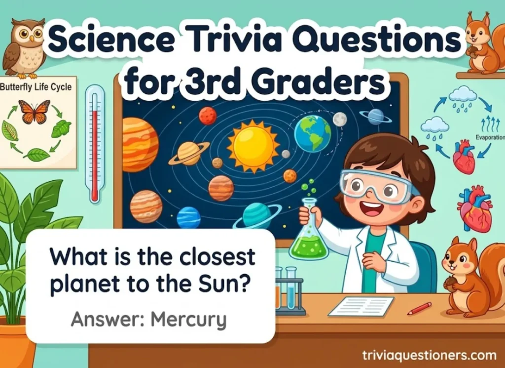 Science Trivia Questions for 3rd Graders