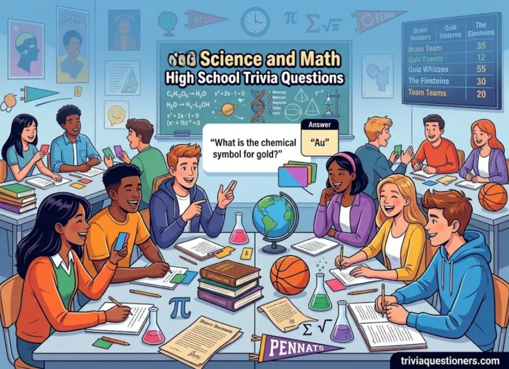 Science and Math High School Trivia Questions