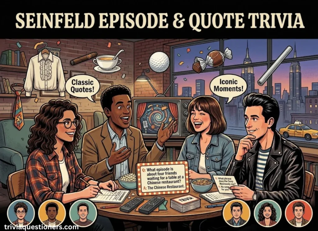 Seinfeld Episode and Quote Trivia Questions and Answers
