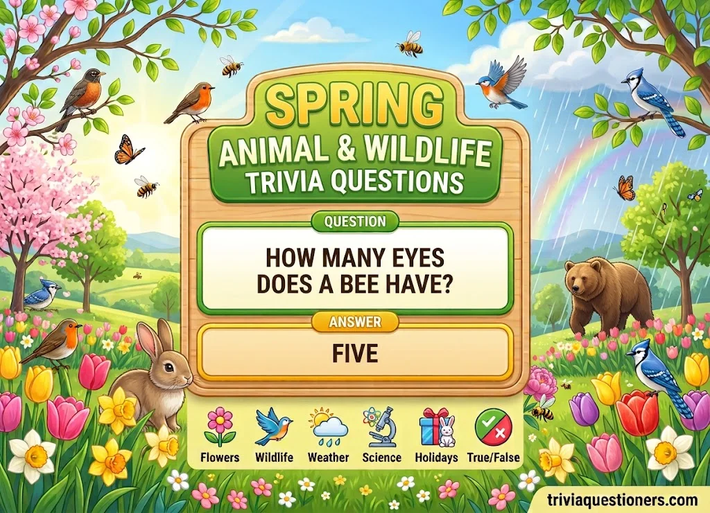 Spring Animal and Wildlife Trivia Questions