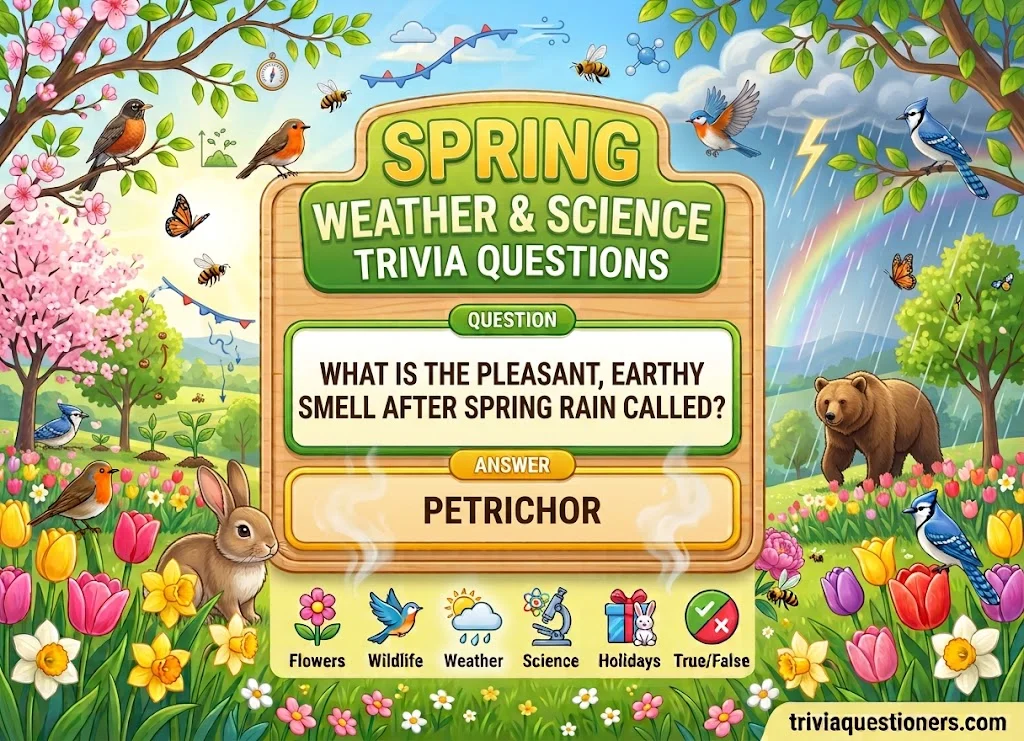 Spring Weather and Science Trivia Questions